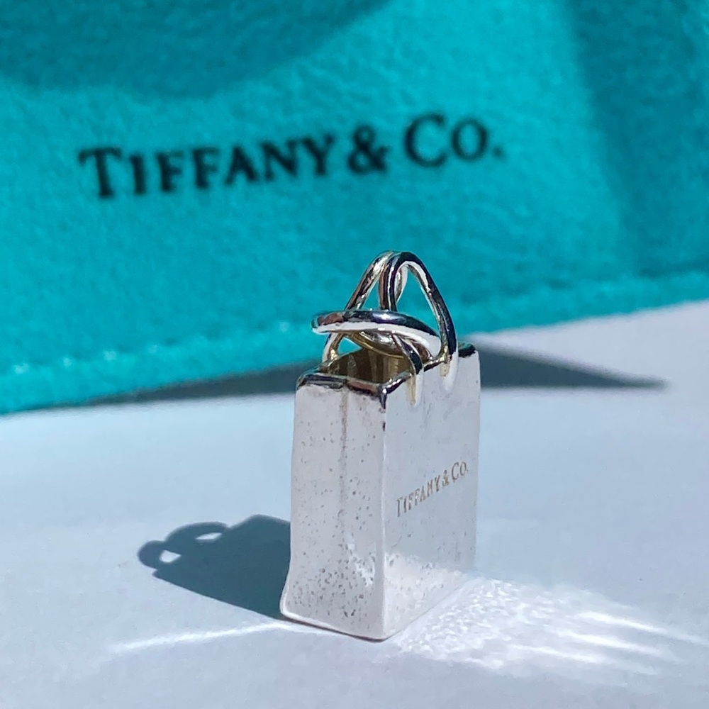 AUTH VINTAGE Tiffany & Co. Shopping bag🛍️ charm/pendant - Picture 12 of 16